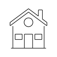 Real estate minimal thin line icons. Related building, house, apartement, sale, rent, mortagage. Vector illustration