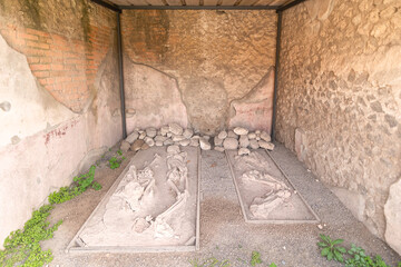 Site archéologique de Pompéi près de Naples. Italie
