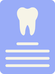 Dental Record Flat Icon