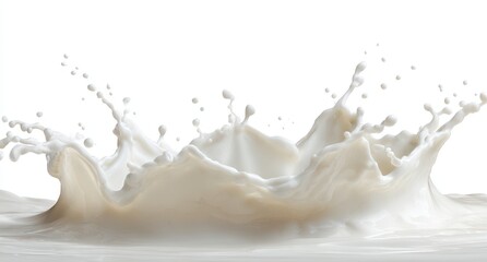 Milk Splash Crown: Creamy White Liquid Explosion