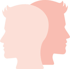 Male Personality Disorder Flat Icon