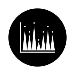 Chart icon vector. schedule  and analysis illustration sign. diagram symbol or logo.