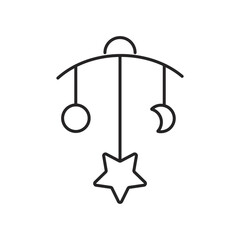 Baby care editable stroke outline icon