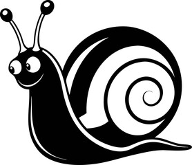 snail on a white background