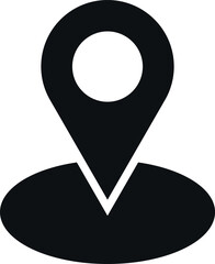 Location map indicator icon.  Navigation signs and symbols.