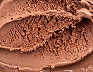 close up of chocolate icecream texture / TEXTURA helado de chocolate
