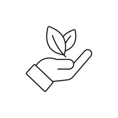 Ecology and environment line icon. Environment, sustainability, nature, recycle, renewable energy, eco-friendly, forest, wind power, green symbol and more.