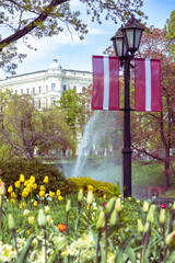 Basteja hill, Riga, Latvia, spring
