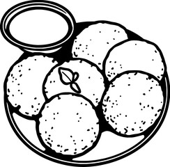 Delicious Idli with Sambar A South Indian Breakfast