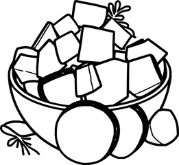 Fresh Diced Cucumber Tomato and Carrot Salad Bowl