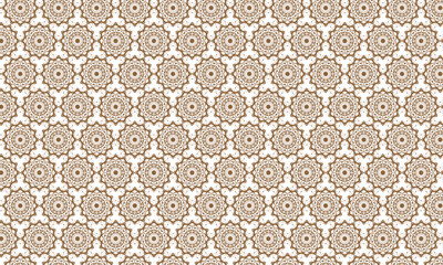 Traditional Mandala Grid Design – Floral Ornamental Pattern for Creative Cards, Posters, Packaging, Invitations, Textile Art, Wall Decor, and Branding with Brown Effect