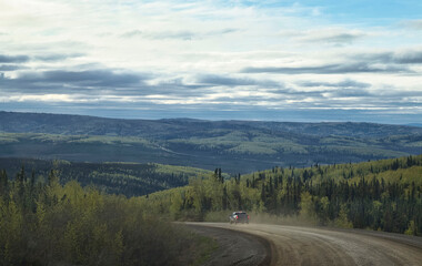 Green trees around Dalton Highway