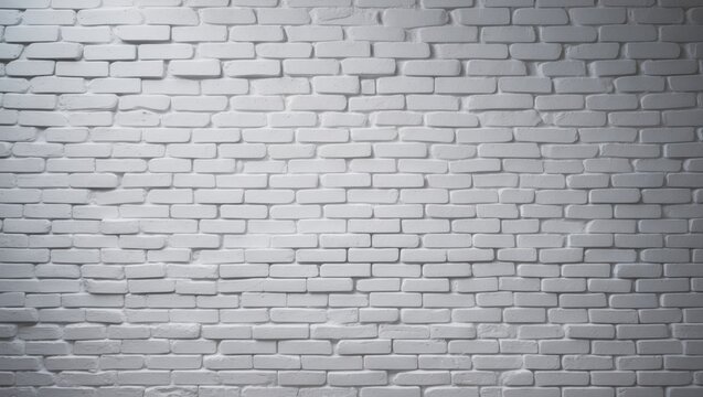 White brick wall texture pattern designed for seamless, continuous background