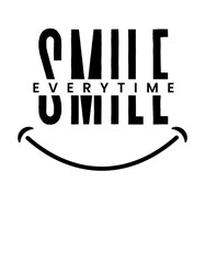 Smile t-shirt print