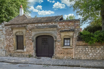 Barbizon, a village of painters well known in France, typical house
