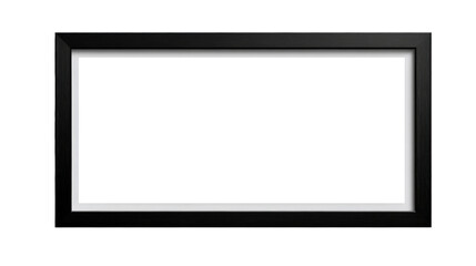 Modern black frame designed for displaying artwork or photos