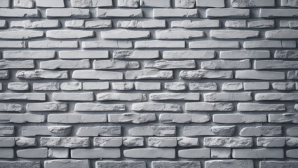 Fototapeta premium Continuous texture of a white stone brick wall background