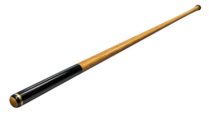 Obraz premium Baseball bat with a smooth wooden finish and black grip