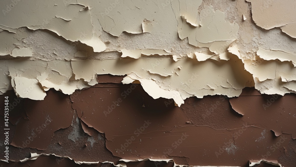 Aufkleber raw paint texture as a design element on an abstract dirty wall background