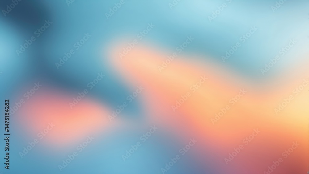Aufkleber blurred abstract scene with colorful gradient textures