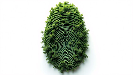 An environmental fingerprint showing the eco-consciousness