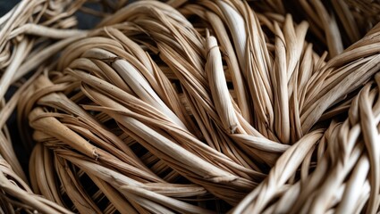 Rustic woven pattern of twigs and branches on a vintage background