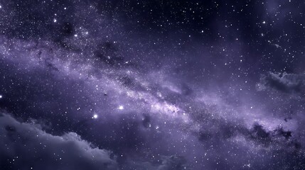 Fototapeta premium Night sky filled with stars and Milky Way
