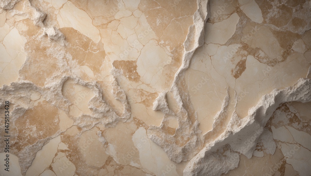 Poster rustic beige marble surface texture, natural marble texture for random matt pattern usage