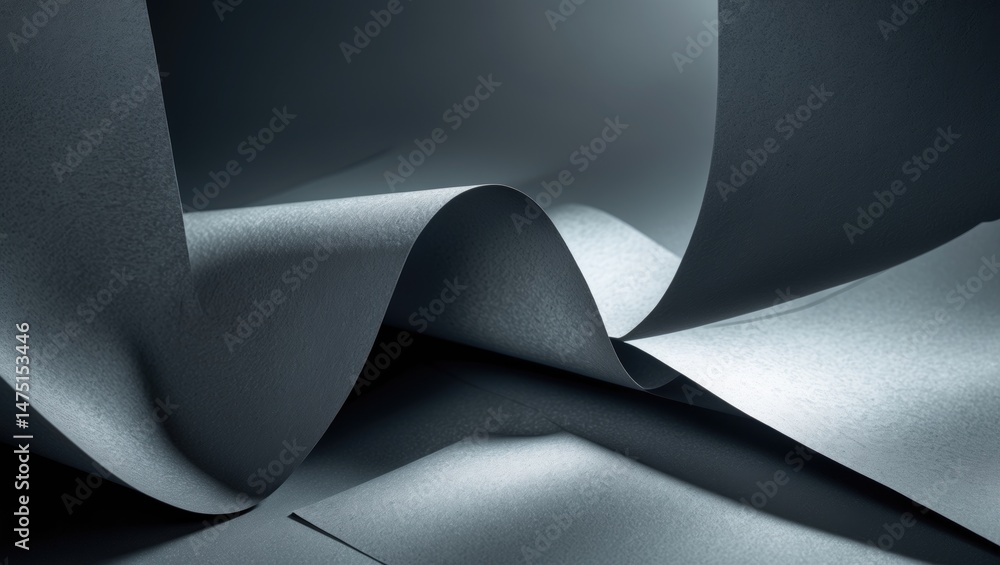 Poster textured abstract background with gray grunge sheets and shadow effect