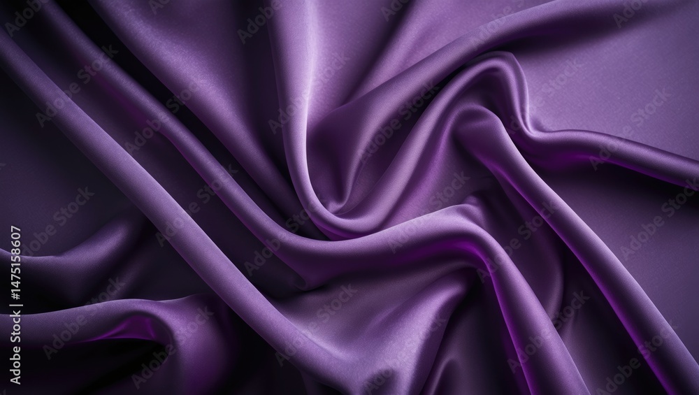 Poster elegant purple backdrop with flowing patterns and abstract design elements