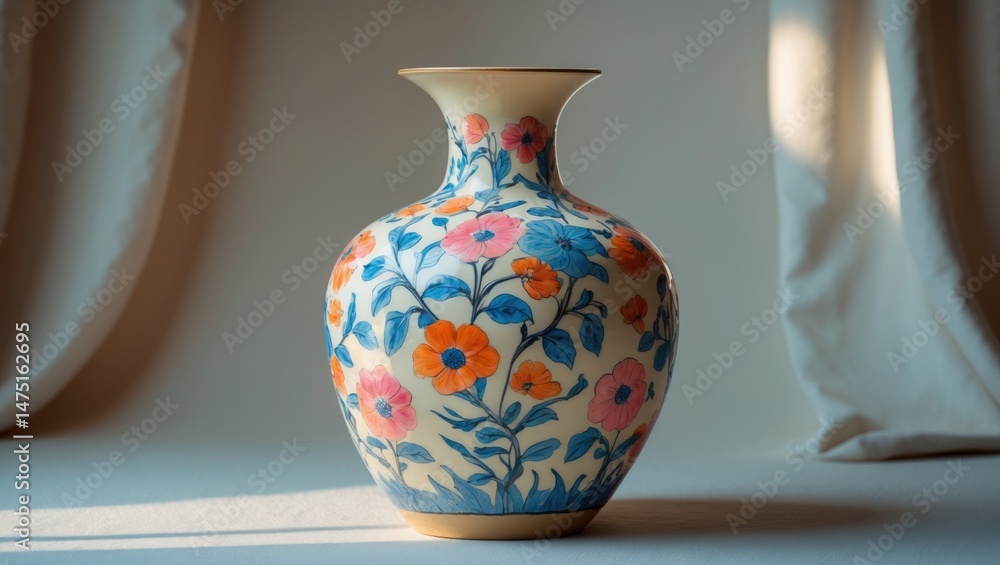 Aufkleber An elegant and varied vase with multiple shapes