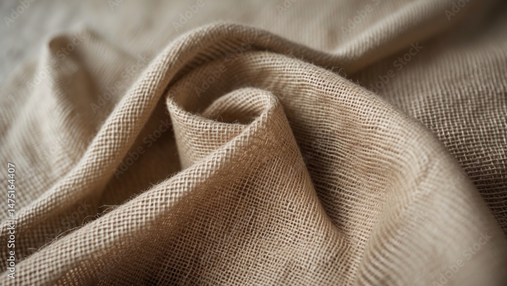 Poster rustic hemp and burlap woven texture as a wall or table backdrop