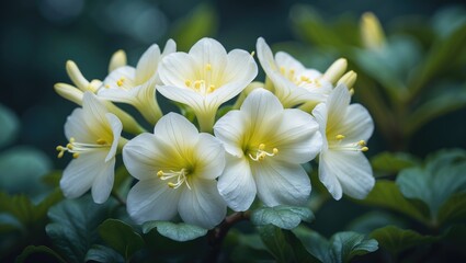 Fototapeta premium Charming Begonia Blooms: A Close-Up View of Bright, Decorative, and Beautiful Flora