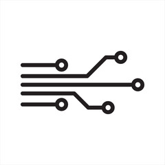 Streaming Data simple line icon