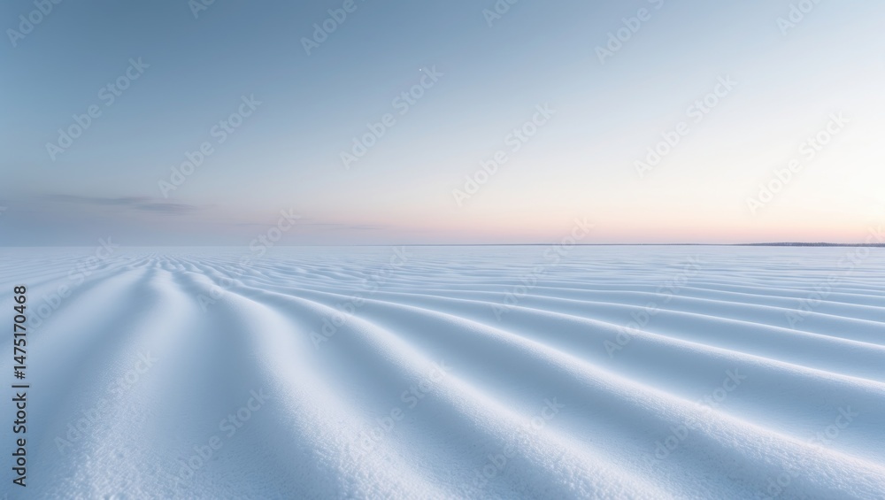 Poster charming winter backdrop with a blanket of snow. realistic snow texture featuring wind-sculpted patt
