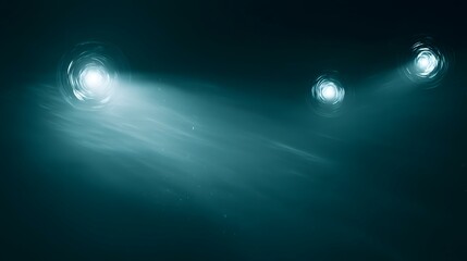 orbs floating randomly in dark atmospheric setting