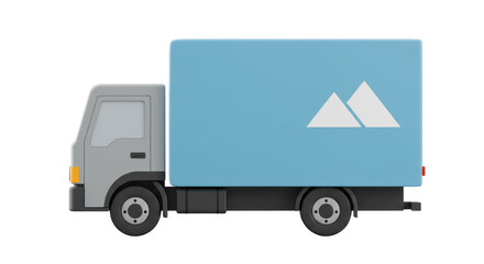 Isolated Delivery Truck