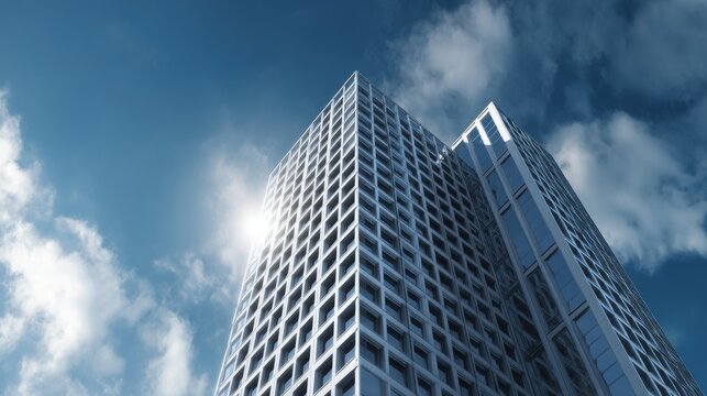 A 4K photo of generic modern building - symbol of success.