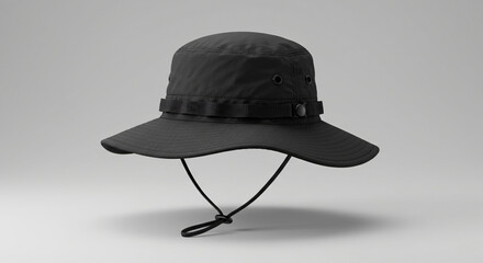 black hat on white background