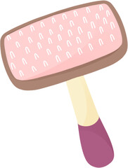 illustration pet brush