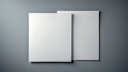 White flyer poster on background ready for your design