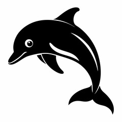 dolphin isolated on white background