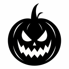 halloween pumpkin isolated on white