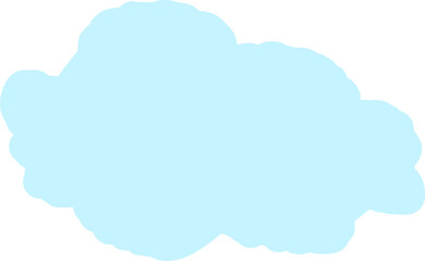 Puffy light blue cloud for kids