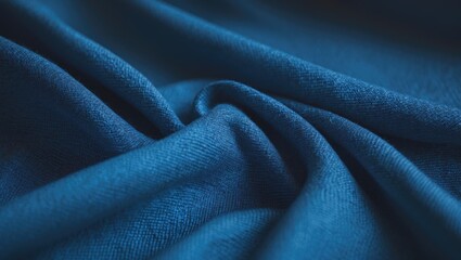 Fototapeta premium Abstract blue textile featuring carbon fiber texture