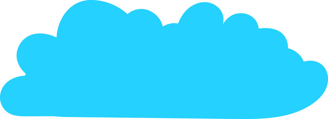 Soft pastel blue sky cloud vector