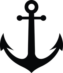 anchor nautical icon vector illustration