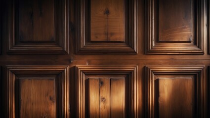 Background showing a classic wall adorned with vintage wood panels. Interior joinery included.