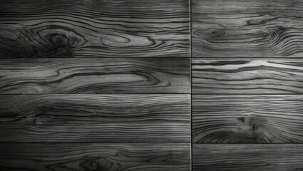 Fototapeta premium Grey Wooden Parquet Floor Surface with Textured Pattern, Home Decor Background or Wallpaper, Full Frame View