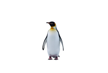 Fototapeta premium Penguin standing, perfect for wildlife lovers and animal-themed designs.